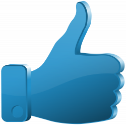 Thumbs Up Blue Transparent Clip Art PNG Image | Gallery ...