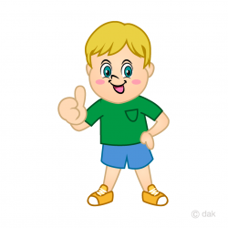 Thumbs up Boy Clipart Free Picture｜Illustoon