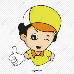 Thumbs Up Cartoon Girl Vector, Thumbs Up Girl, Cute Cartoon Girl ...