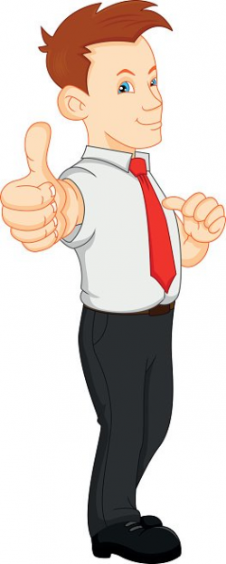 Cute Businessman Thumbs UP premium clipart - ClipartLogo.com