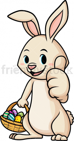 Easter Bunny Thumbs Up in 2019 | Clipart Of Animals | Bunny, Easter ...