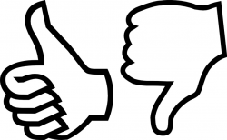 Thumbs up and down clipart clip art of - ClipartPost