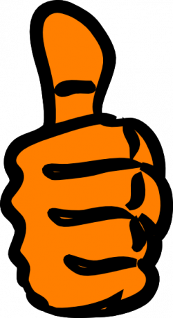 Thumb Up Orange Clip Art at Clker.com - vector clip art online ...