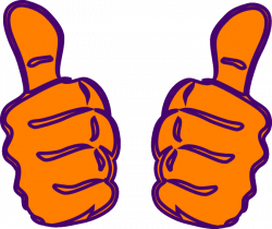 Double Thumbs Up, Lighter Orange Clip Art at Clker.com - vector clip ...