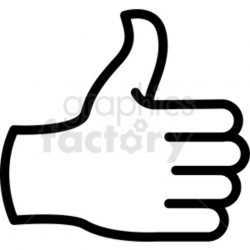thumbs up back of hand vector icon . Royalty-free icon # 406789