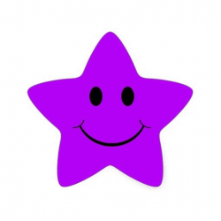 Purple Star Face Stickers | Zazzle.com | Things I love | Purple ...