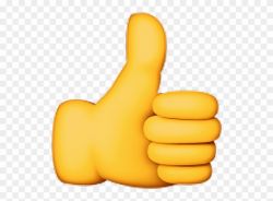 Clipart Ok Thumbsup Good Yellow Fine Emojisticker Yes - Png Download ...