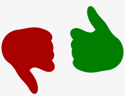 Thumbs Up Down Big Image - Thumb Signal Transparent PNG ...