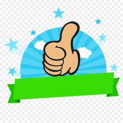 Wandtattoo Aufkleber Sterne - Grüner Daumen hoch-Geste und ...