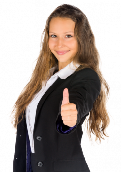 Geschäftsfrau mit daumen nach oben Kostenloses Stock Bild ...