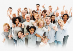 Satisfied-customers - Group Of People Giving Thumbs Up ...