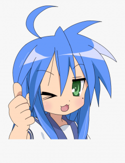 Anime Clipart Thumbs Up - Lucky Star Konata Thumbs Up ...
