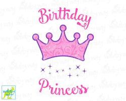 Birthday Princess Printable Iron On Transfer or Use as Clip ...