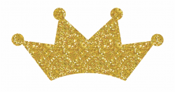 Tiara Transparent Glitter - Gold Crown Transparent ...