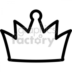 crown outline clipart. Royalty-free clipart # 407780