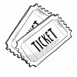 Bitmap - Black And White Ticket Clipart, Transparent Png ...