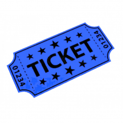 Blue raffle tickets roll - Ticket rolls - Party Fun - Let\'s Shop