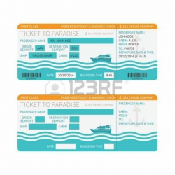 Stock Vector | Cruise tickets, Ticket template, Boarding ...