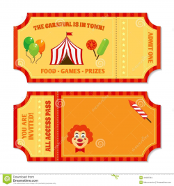 Images For > Carnival Ticket Clip Art | Circus tickets ...