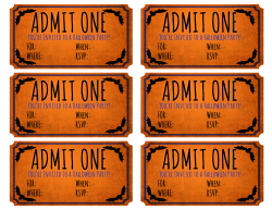 Admit one ticket printable clipart images gallery for free ...