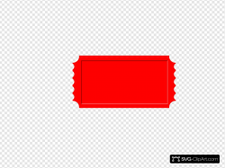Red Ticket Clip art, Icon and SVG - SVG Clipart