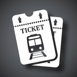 Vector train tickets icon Clipart Image | +1,566,198 clip arts