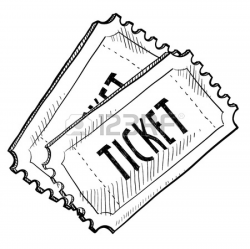 Ticket clipart black and white clipart images gallery for ...