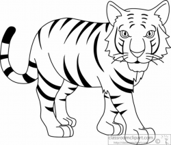 Tiger black and white tiger black and white clipart - WikiClipArt