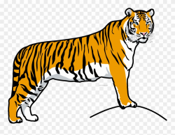 Tiiger Clipart Tiger Run - National Animal Of India Easy Drawing ...