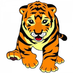 Tiger clipart nice coloring pages for kids - Clipartix