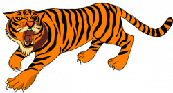 Roaring Tiger Clip Art at Clker.com - vector clip art online ...