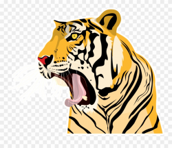 Clipart Tiger Roaring - Roaring Tiger Transparent Logo - Png ...