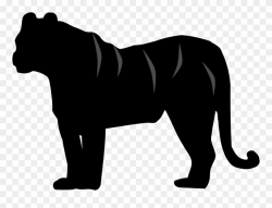 White Tiger Felidae Silhouette Cat - Tiger Silhouette Clipart - Png ...