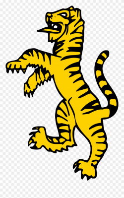 Gold Color Standing Tigger Clipart Png Image Download - Standing ...