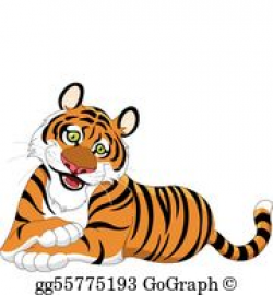 Roaring Tiger Clip Art - Royalty Free - GoGraph