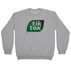 TikTok Tic Tac Parody Logo Crewneck Sweatshirt | LookHUMAN
