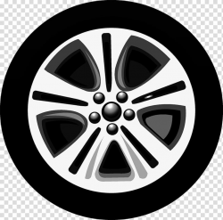 Gray 5-spoke vehicle wheel illustration, Cartoon Technician ...