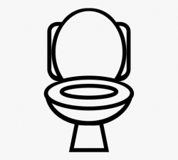 Potty Clipart Bathroom Furniture - Toilet Seat Clipart Png ...