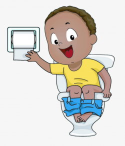 The Boy Sitting On The Toilet, Boy Clipa #83379 - PNG Images ...