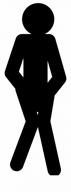 Clipart Toilet Urge Big Image Png - Stick Figure Needing To ...