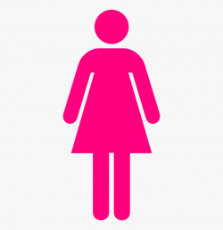 Download Free Png Ladies Bathroom Symbol Hot Pink Clip ...