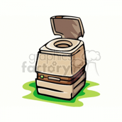 portable toilet clipart. Royalty-free clipart # 163944