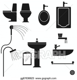 Vector Clipart - Sanitary ware vector. Vector Illustration ...