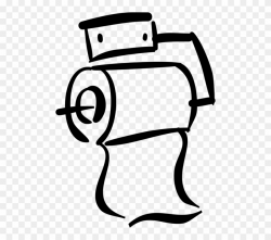 Vector Illustration Of Sanitary Toilet Tissue Or Toilet ...
