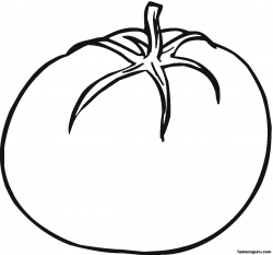 Tomato slice clipart black and white kid - ClipartBarn