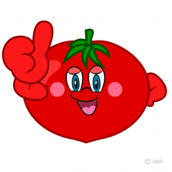 Thumbs up Tomato Cartoon Free Picture｜Illustoon