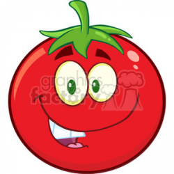 8385 Royalty Free RF Clipart Illustration Smiling Tomato Cartoon Mascot  Character Vector Illustration Isolated On White clipart. Royalty-free  clipart ...