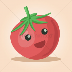 Free Tomato cartoon character Vector Image - 1252442 ...