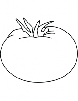 Tomatoes clipart coloring page, Tomatoes coloring page ...