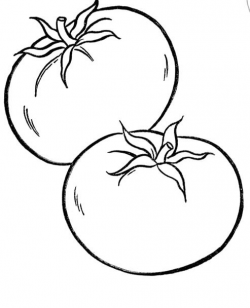 Healthy Tomato Vegetables Coloring Pages | Vegetable ...